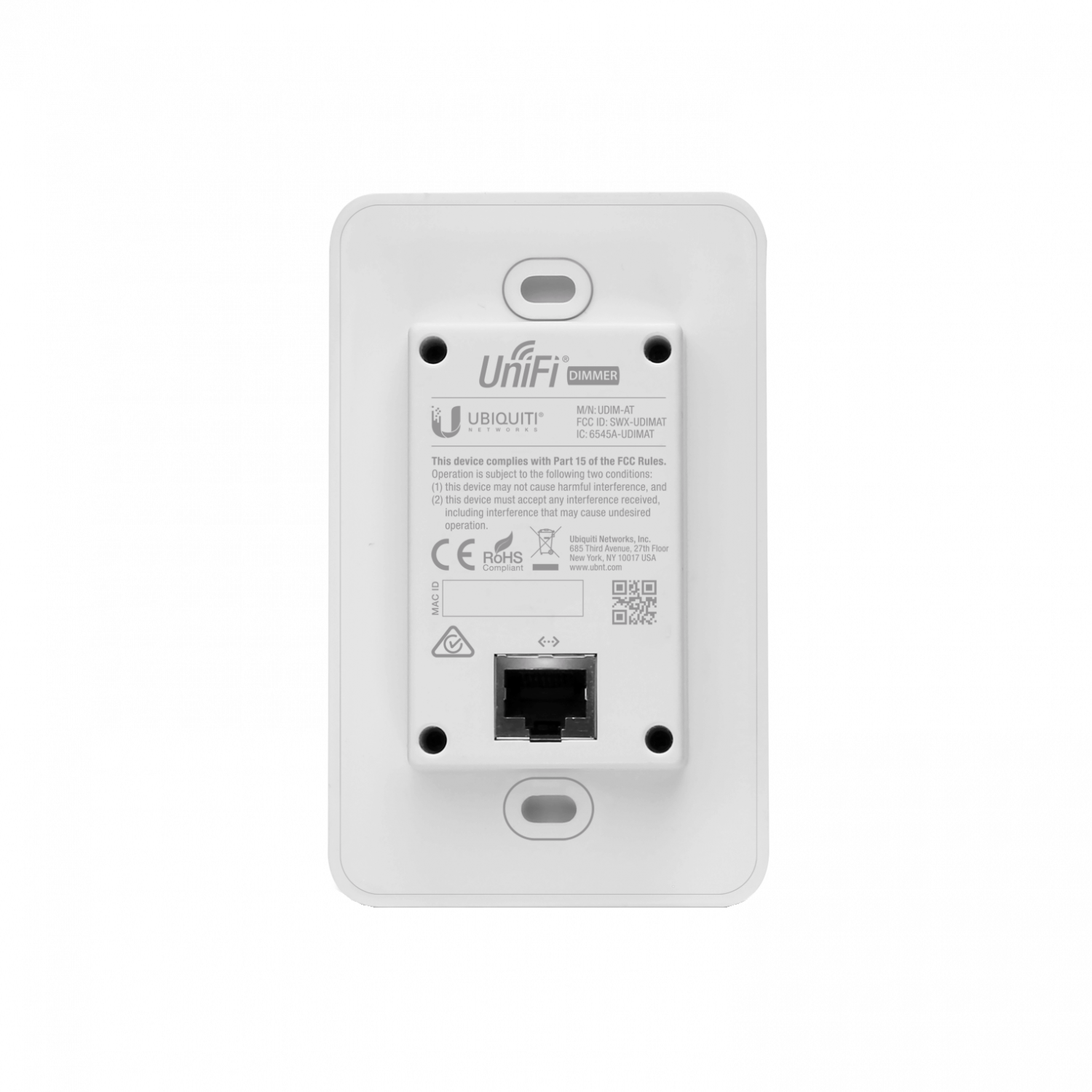UBIQUITI 1-un Dimmer On/Off UniFi para Panel LED req-PoE-af 1