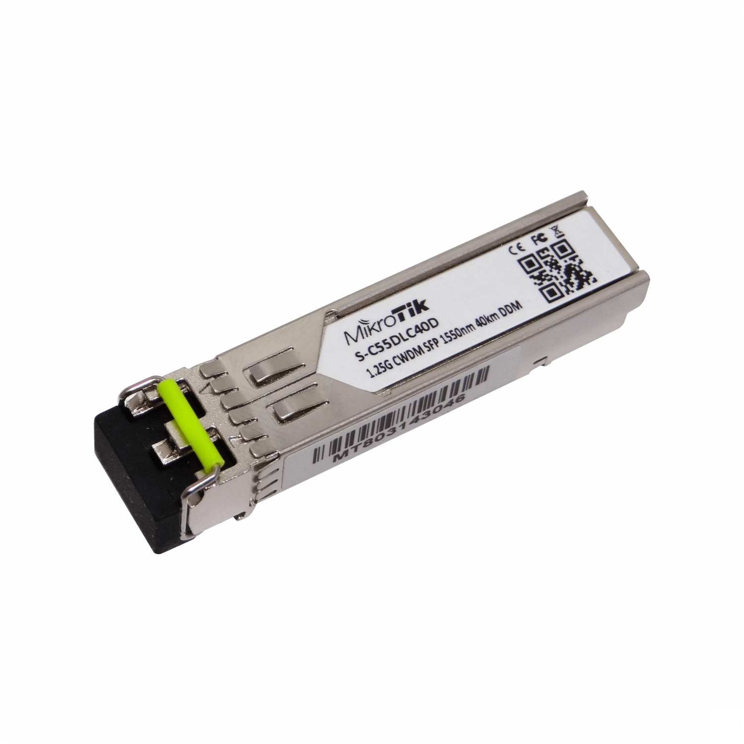 Módulo SFP MikroTik 1550nm 1.25G SM 40km 2-LC DDM CWDM-MUX8A 1
