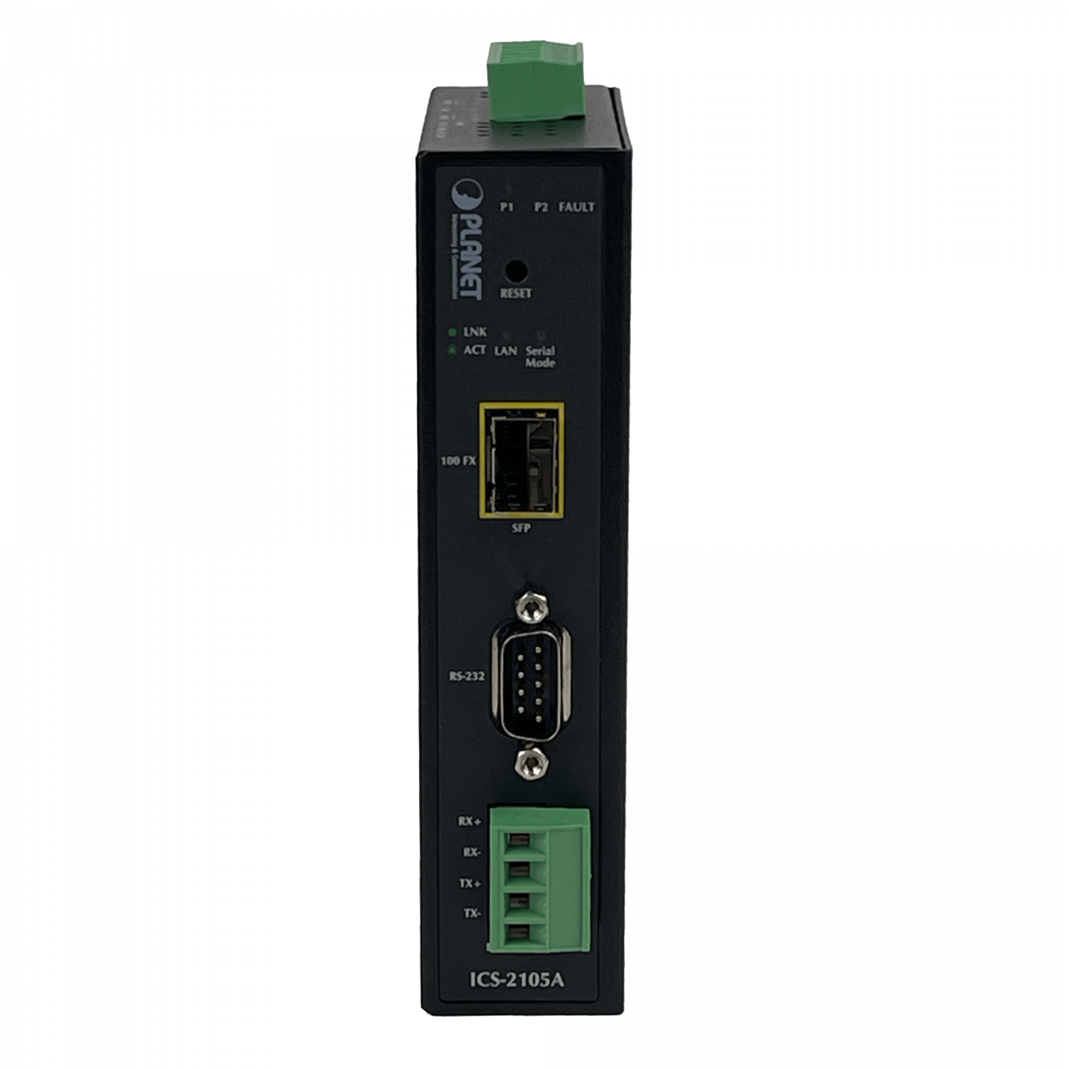 PLANET Industrial 1-SFP RS232 RS422 RS485 DB9 req12-48V SerialEthernet 7