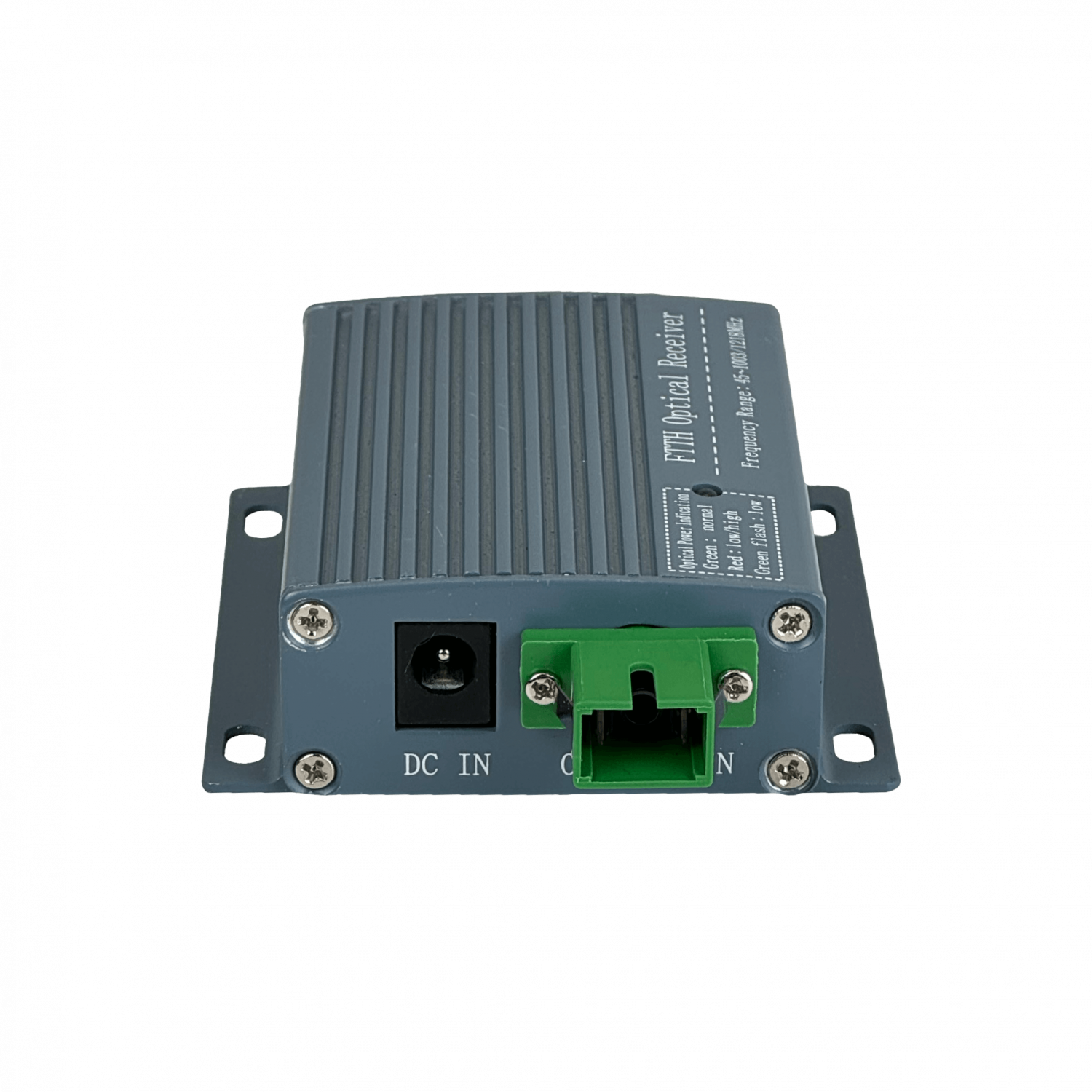 Transceptor Óptico WOLCK VR-860MS SC/APC a F-Hembra Activo 1210–1610nm, 47–1000MHz, con Fuente 12V 3