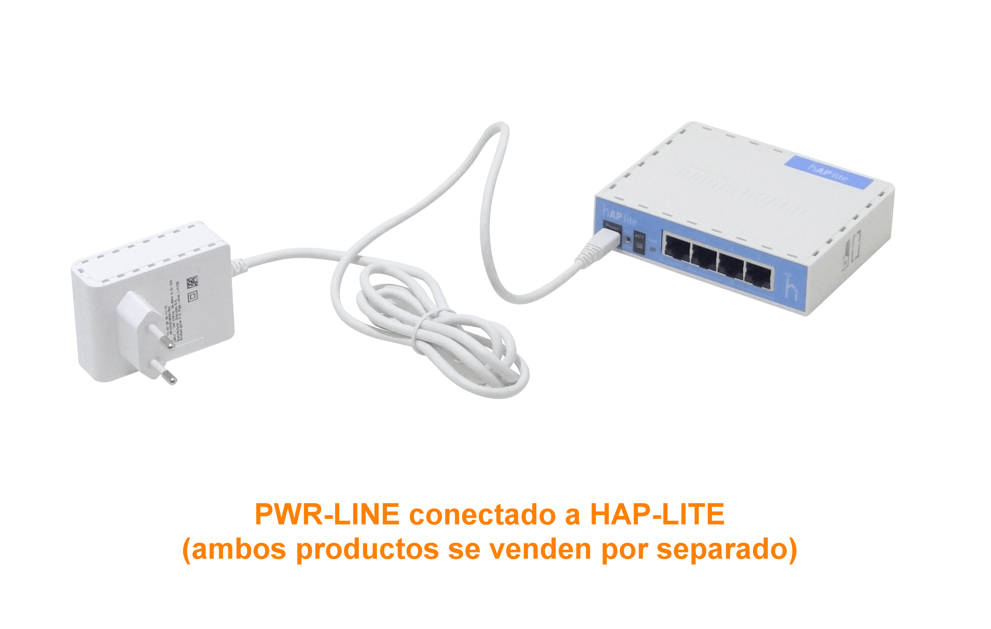 Adaptador de Corriente MikroTik PWR-LINE EU con Funcionalidad PWR-LINE para Routers con microUSB 2