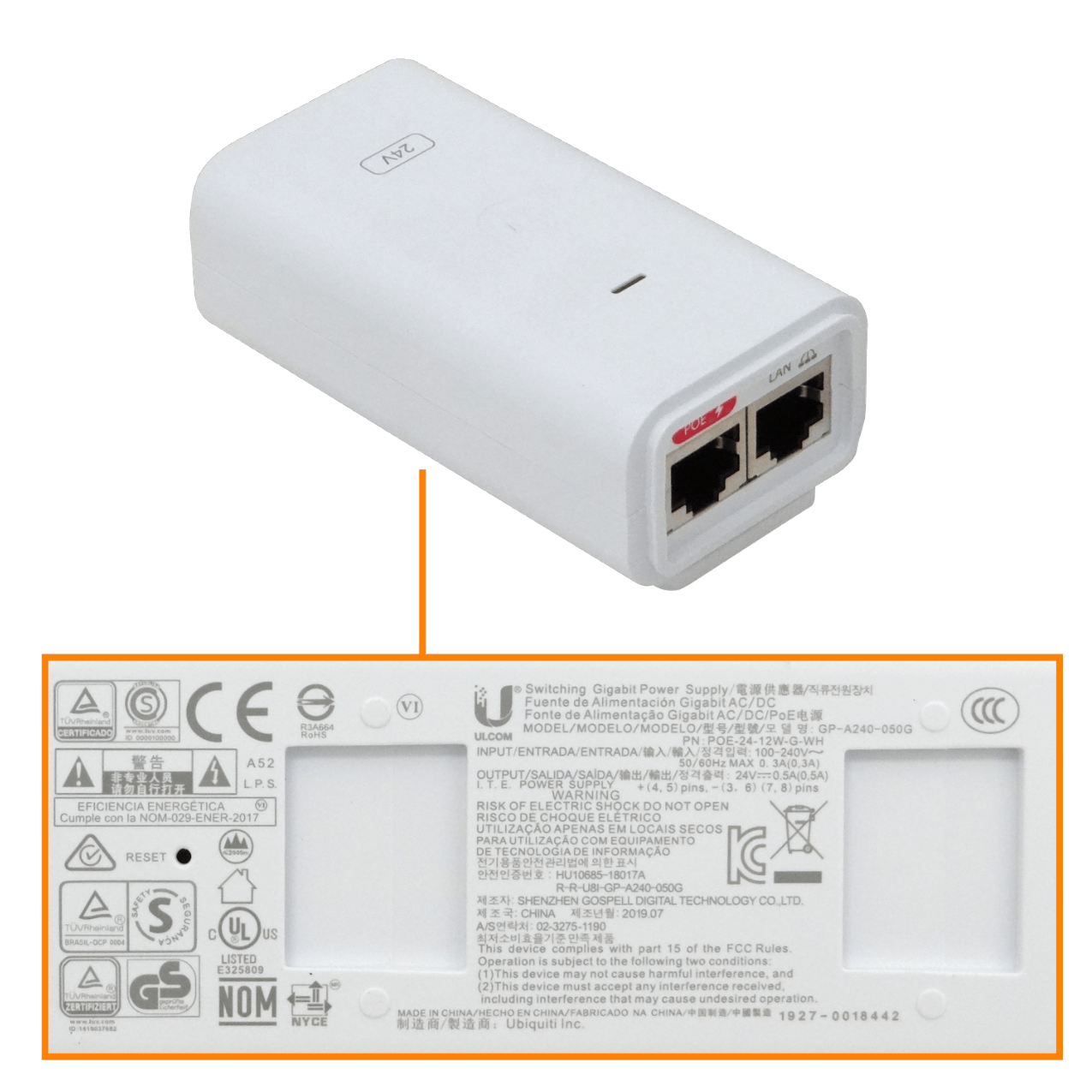 Punto de Acceso Inalámbrico Ubiquiti LTU Lite, 5GHz, LTU-Rocket, 1024 QAM 4