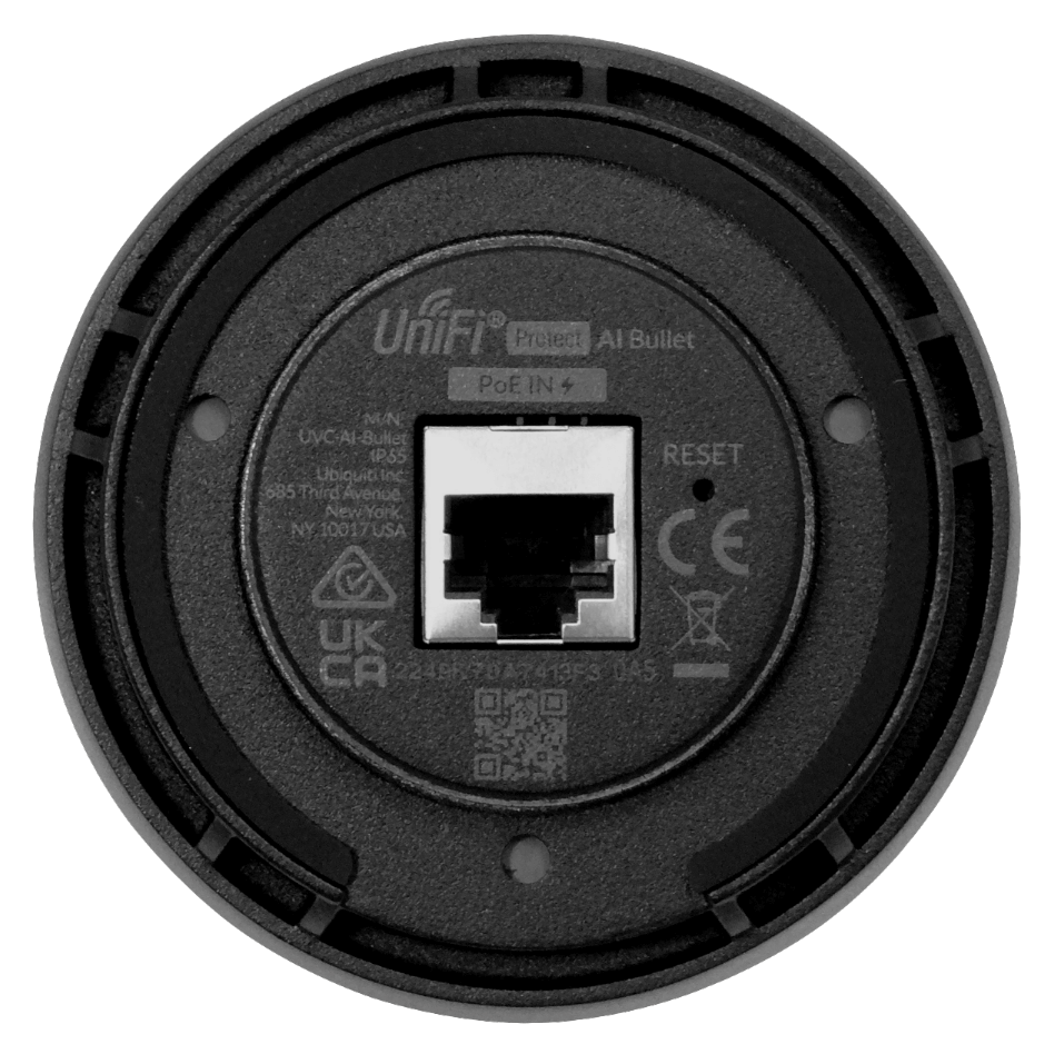Cámara 4MP con Visión Nocturna, AI y PoE para Exteriores Ubiquiti UniFi AI Bullet UVC-AI-Bullet 3