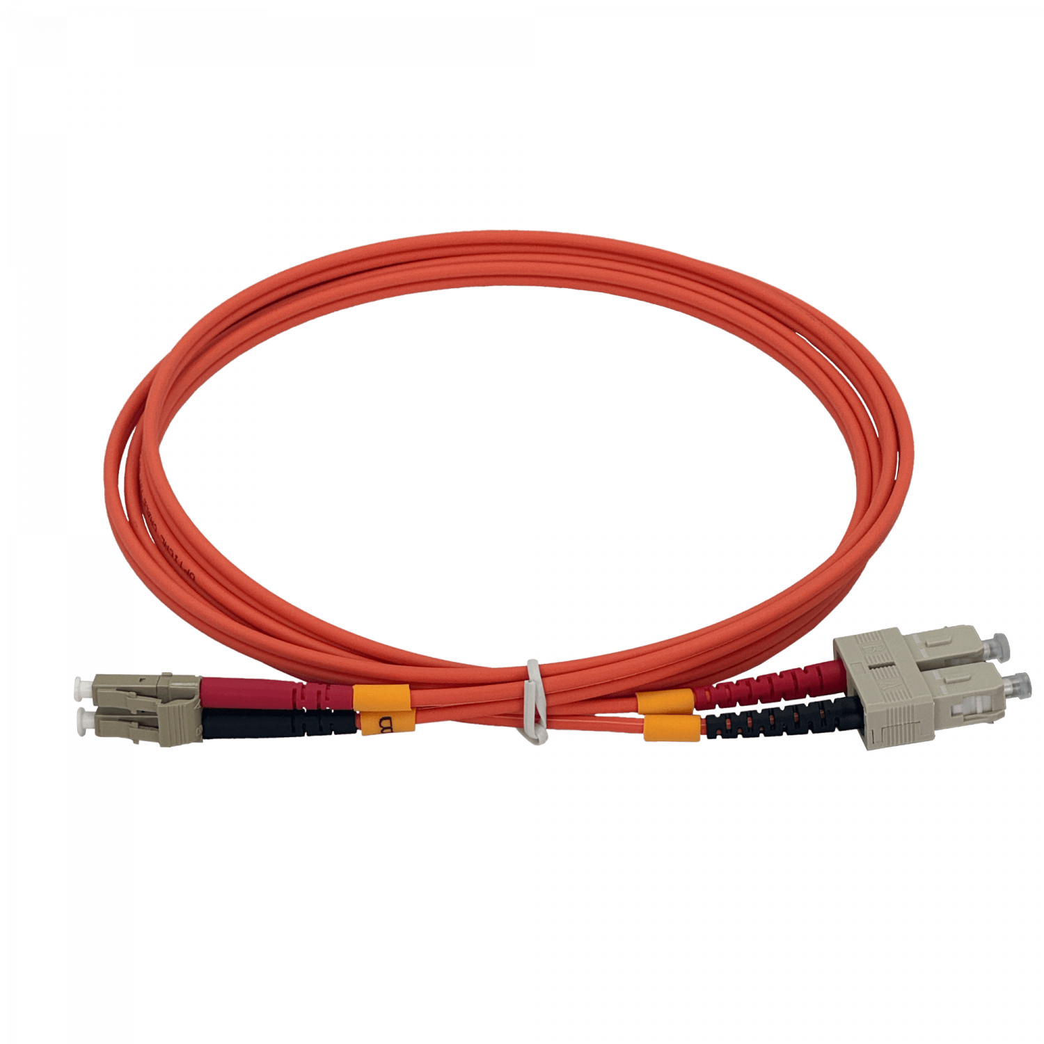 Jumper de Fibra Óptica Multimodo OM1 LC-SC 2?m 62.5/125?µm Duplex 3?mm 2