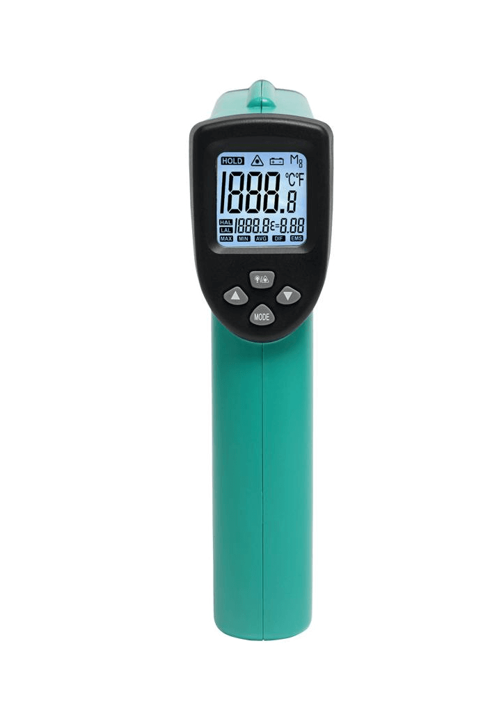 Termometro Infrarrojo Inalambrico req-bat-9V Display-iluminado 3