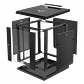 Gabinete Rack LINKMADE RK12-6LD 12U 60cm de Fondo Desarmado para Montaje en Pared - Negro - Miniatura 2
