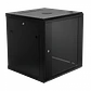 Gabinete Rack LINKMADE RK12-6LD 12U 60cm de Fondo Desarmado para Montaje en Pared - Negro - Miniatura 6
