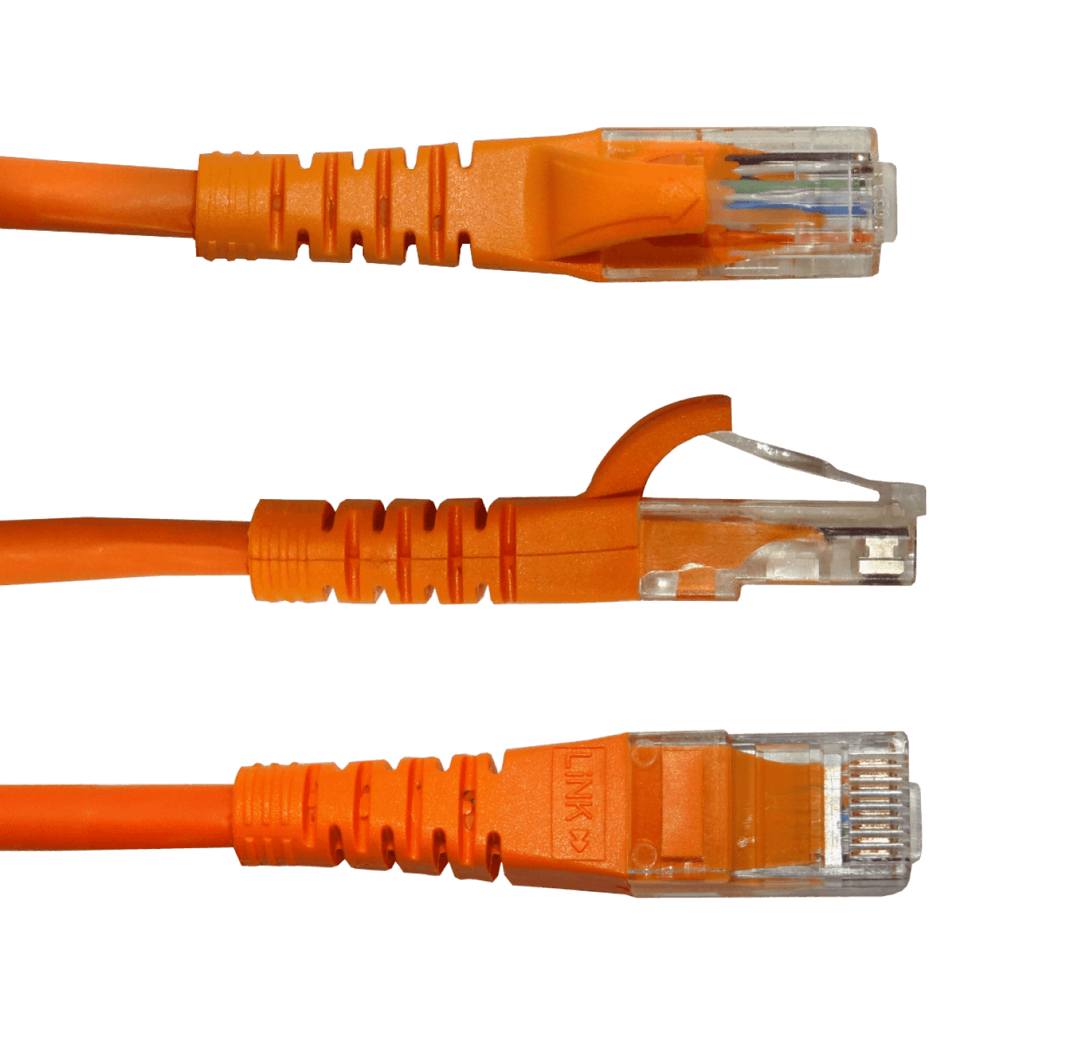 Cable Patch LINKMADE Cat5e 2mt Naranjo LSZH Inyectado Multifilar 1