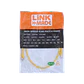 Cable Patch LINKMADE Cat6a U/FTP 1mt Amarillo LSZH Inyectado Multifilar - Miniatura 1