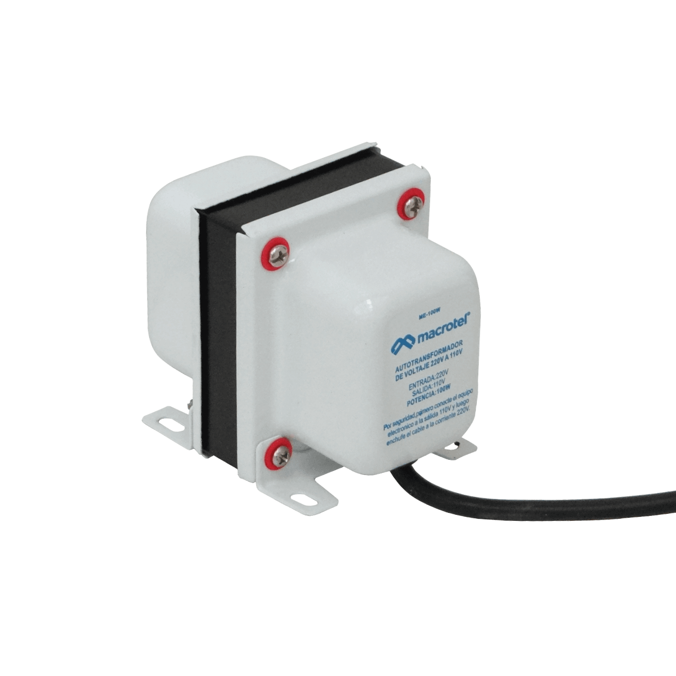 MACROTEL 100W Transformador c/tierra 110V-220VAC Trafo 2