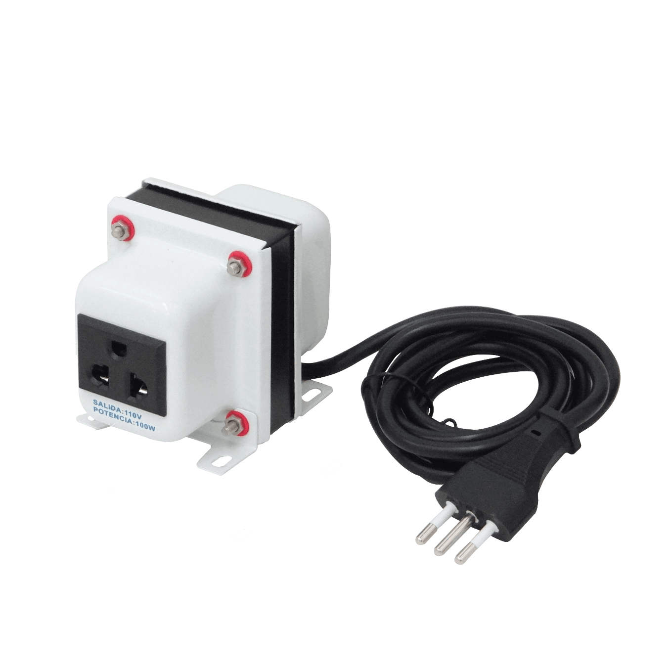 MACROTEL 100W Transformador c/tierra 110V-220VAC Trafo 4