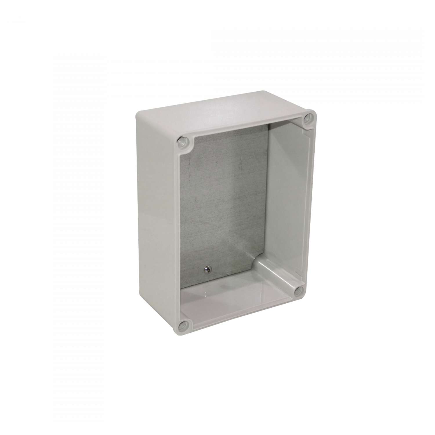 150x200x130mm Caja ABS IP66 Tapa-Transparente c/Placa-Aluminio 2