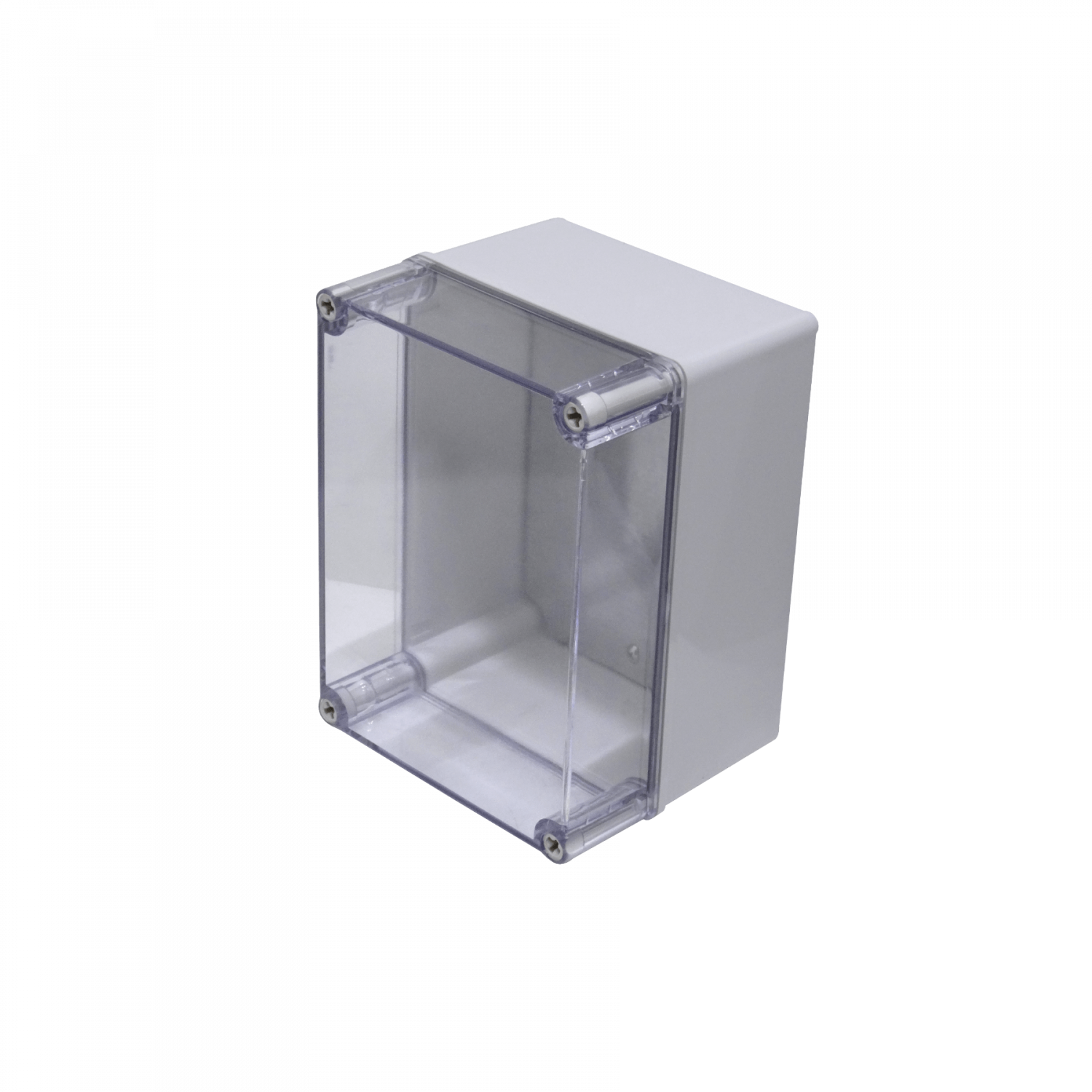 150x200x130mm Caja ABS IP66 Tapa-Transparente c/Placa-Aluminio 4