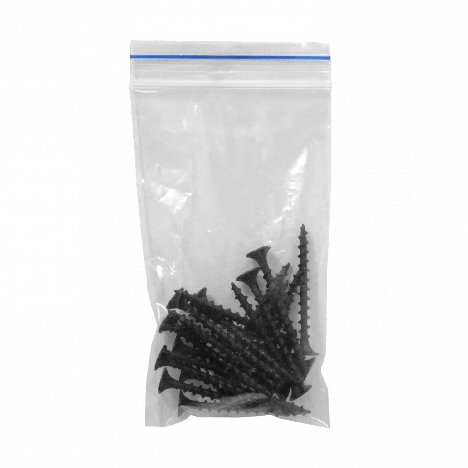20u. 6 x 1 1/2 Largo-39mm Negro Volcanita Cruz Tornillo Punta 1,5p 2