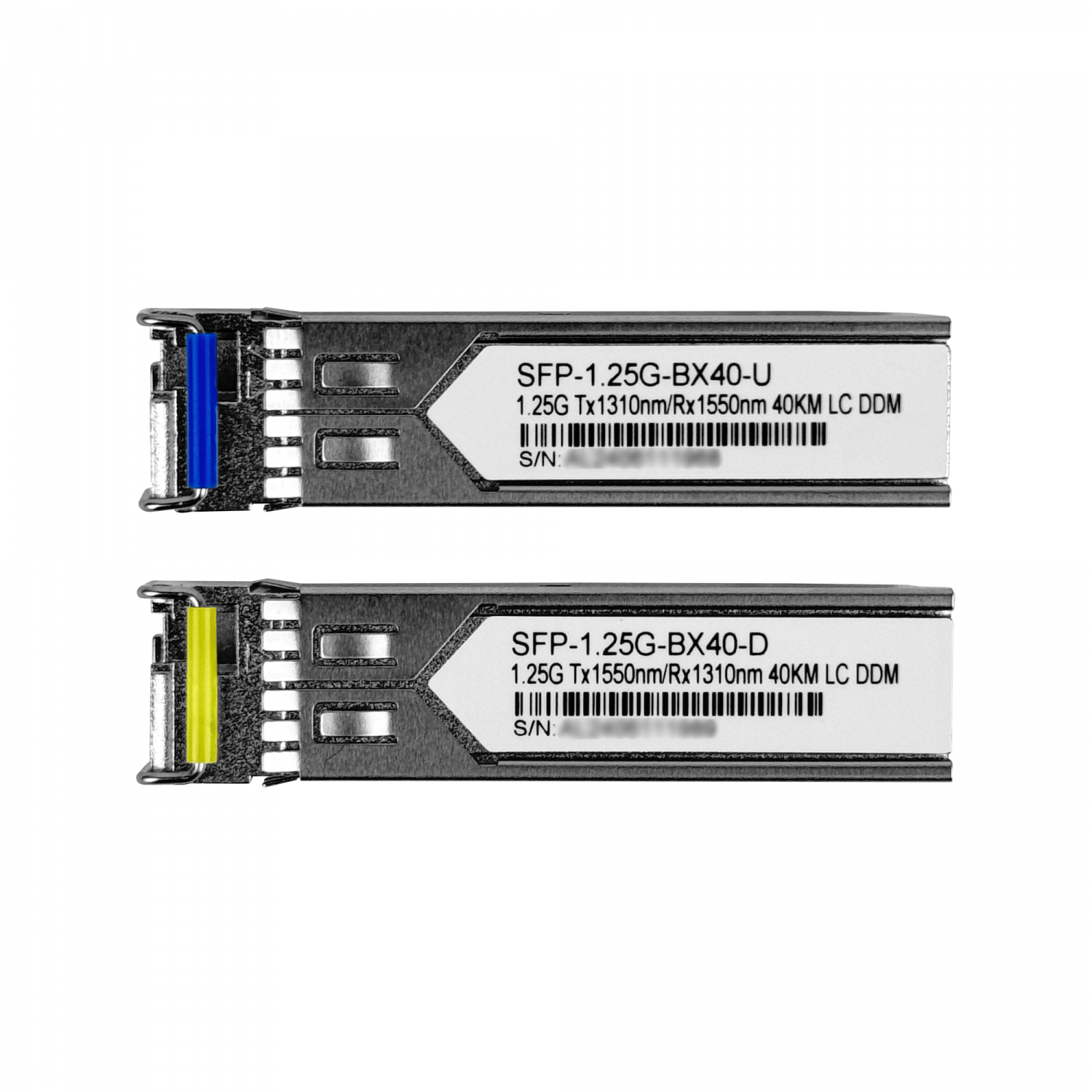 1-LC 40km Pareja SFP WDM Bidireccional 1550nm/1310nm 1,25Gbps 1.25g 4