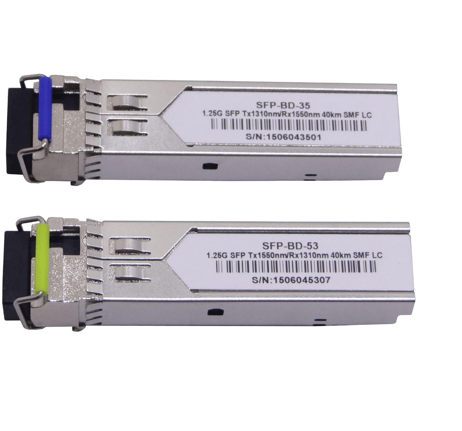 1-LC 40km Pareja SFP WDM Bidireccional 1550nm/1310nm 1,25Gbps 1.25g 6
