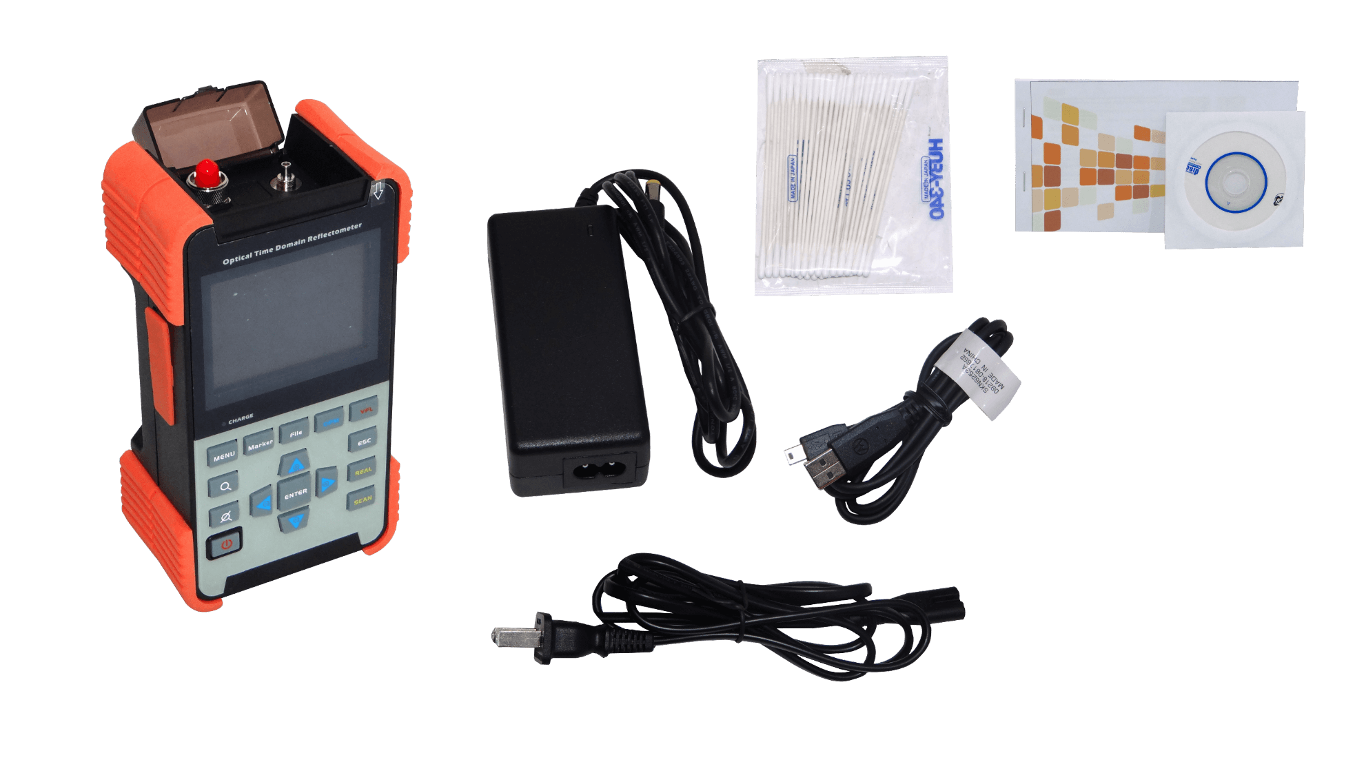 SM 1310/1550nm 80km 28-26dB ST/SC/FC USB MSD Recargable Reflectometro 1