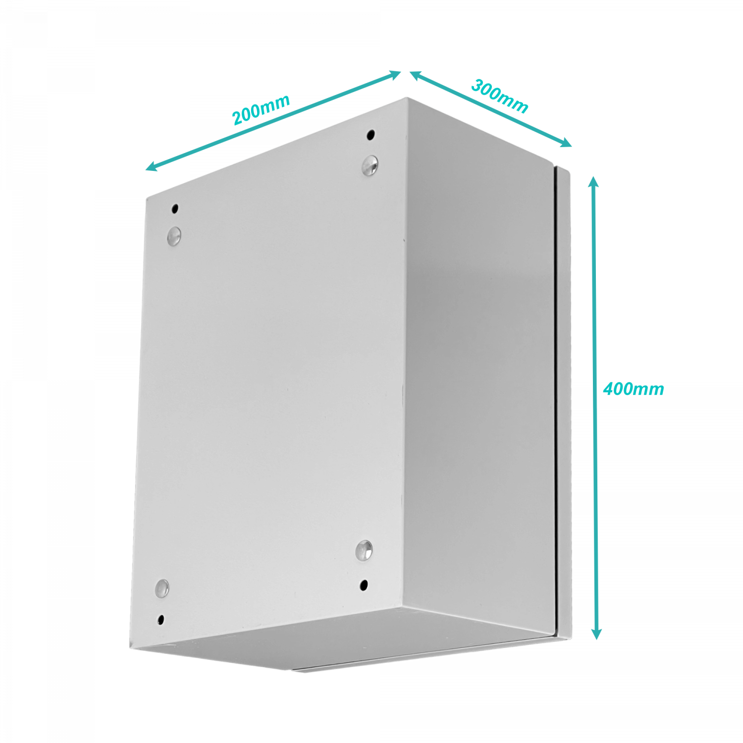 Caja 400x300x200mm 1-chapa/sin-Llave Caja Metalica IP54 Beige 5