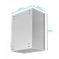 Caja 400x300x200mm 1-chapa/sin-Llave Caja Metalica IP54 Beige - Miniatura 5