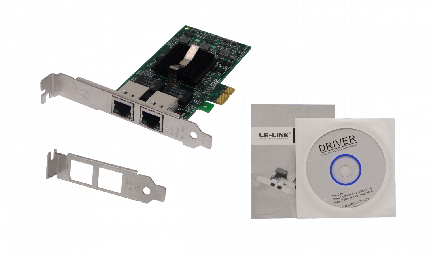 Tarjeta de Red Gigabit PCIe LR-LINK LREC9202CT - 10/100/1000 Mbps, Intel I211 4