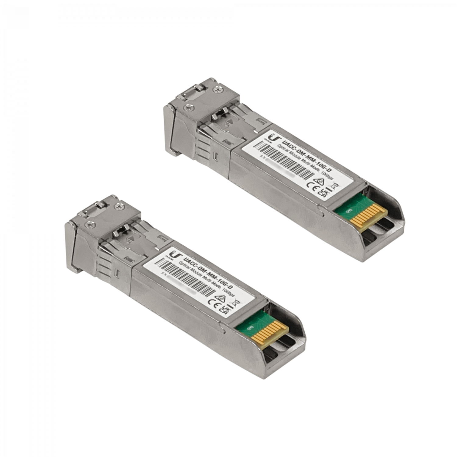 UBIQUITI 2-unids SFP+ MM 10Gbps 300mt 850nm 2-LC DDM UACC-OM-MM-10G-D 3