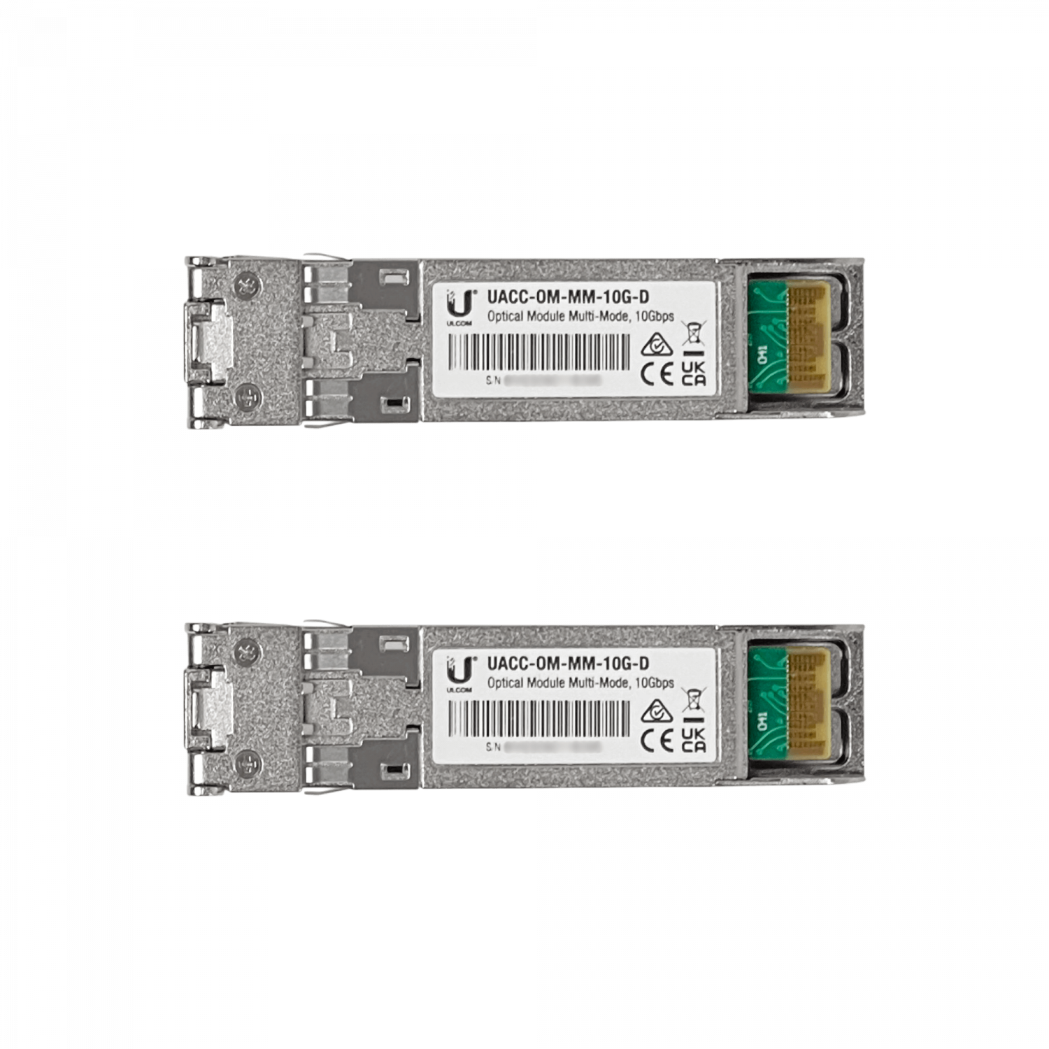 UBIQUITI 2-unids SFP+ MM 10Gbps 300mt 850nm 2-LC DDM UACC-OM-MM-10G-D 5