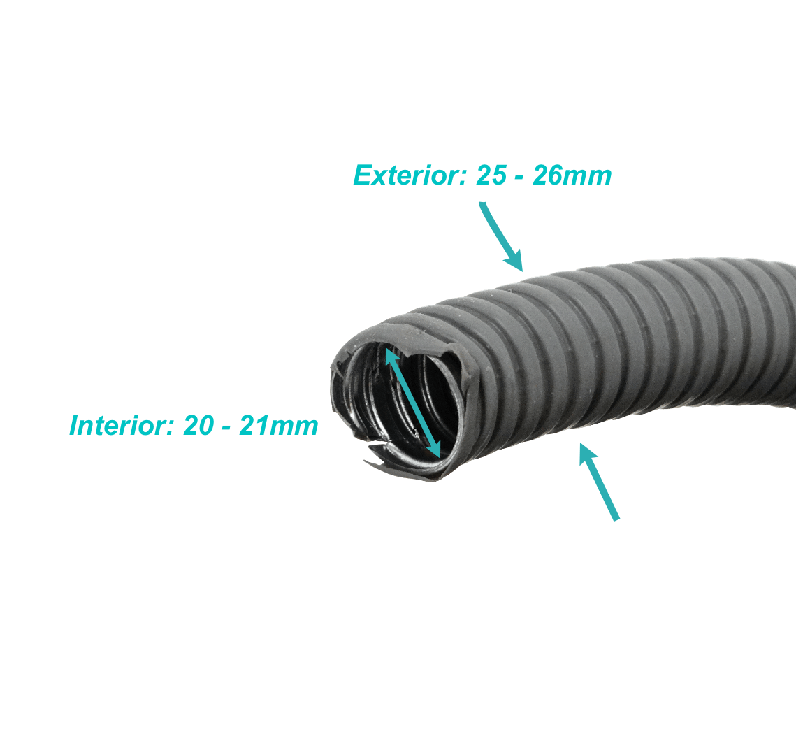 25mm Rollo-50mts Conduit Flexible Metalico Cubierto-PVC 3/4-Pulg PCFC 2