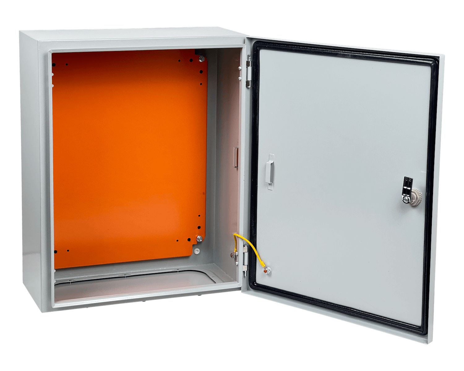 Gabinete 500x400x200mm 1-chapa-sin/Llave Caja Metalica IP54 Beige 5