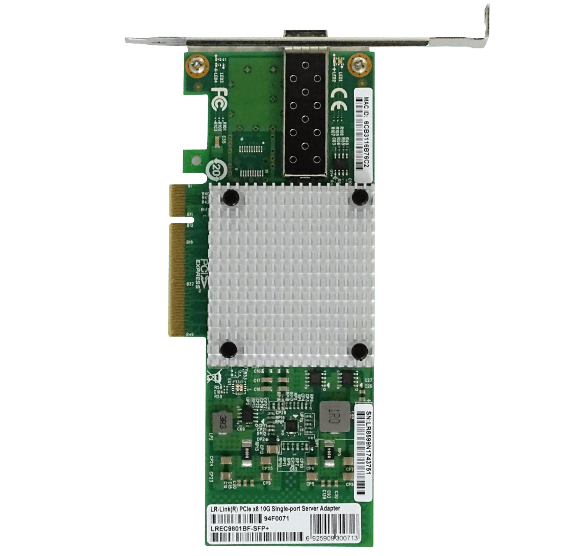 Tarjeta de Red LR-LINK LREC9801BF 10G SFP+ PCIe x8 Intel 82599 para Servidor 6