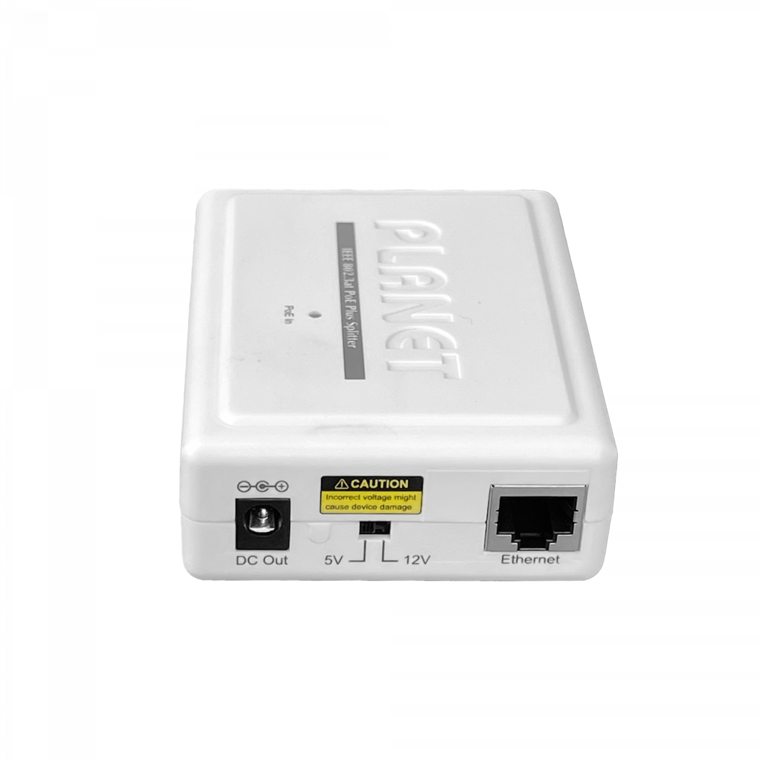 Divisor PoE+ Gigabit PLANET POE-161S - Salidas de 5V/12V DC para dispositivos de red 5