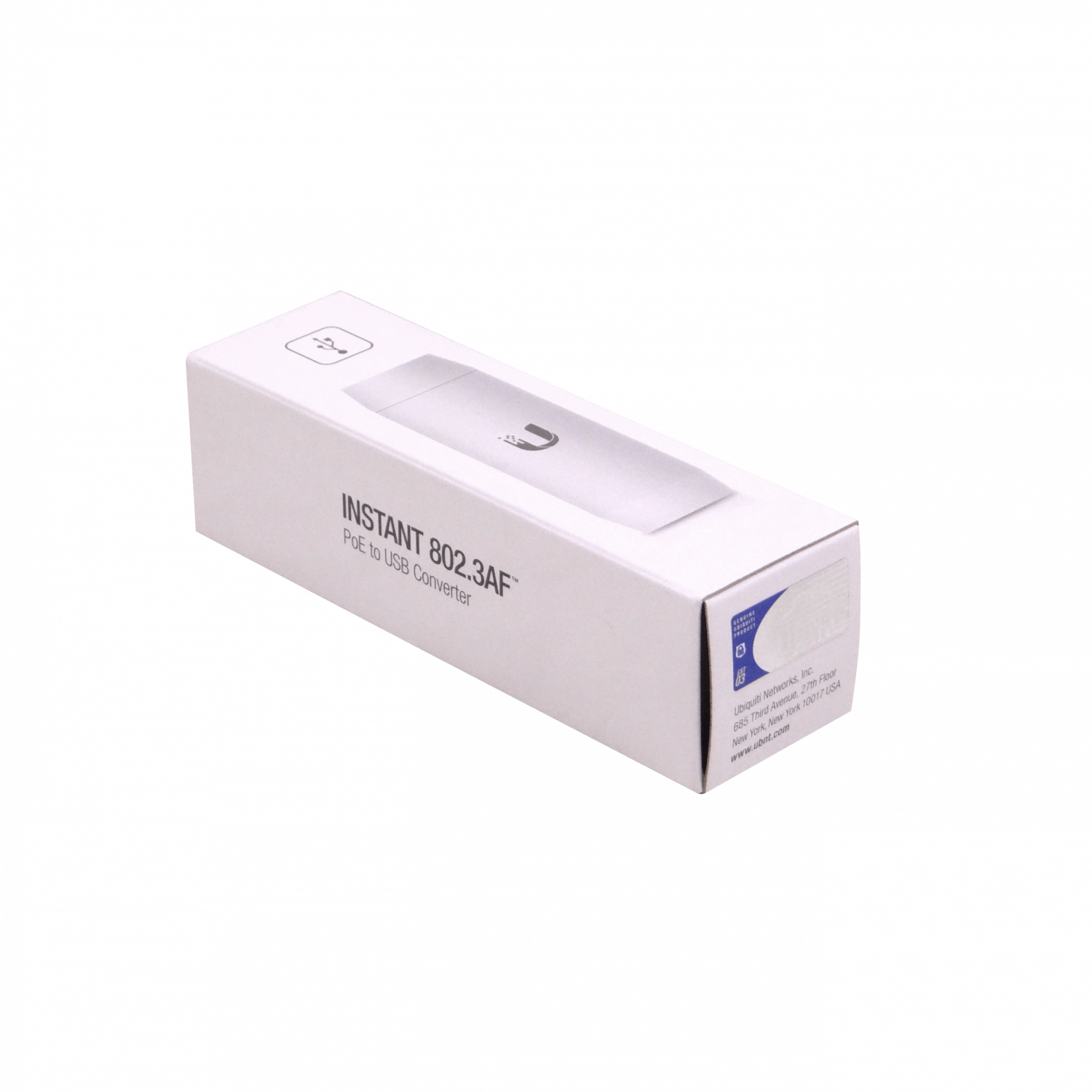 Convertidor PoE Ubiquiti INS-3AF-USB - 802.3af, 48V-in, 5V-out, USB-AH 2