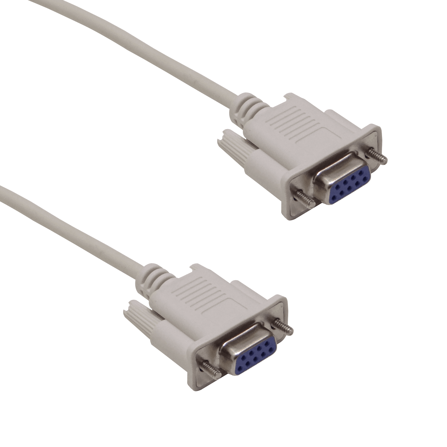 Null-Modem 1,5mt DB9-Hembra-Hembra 150cm Cable Cross SerialRS232 DE-09 2