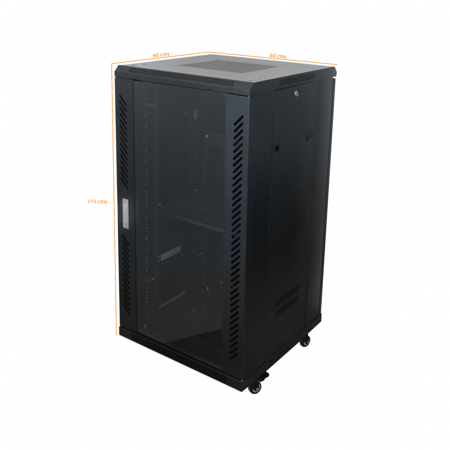 Gabinete LINKMADE RK22-6L - Rack 22U, 60cm Fondo, Negro 4