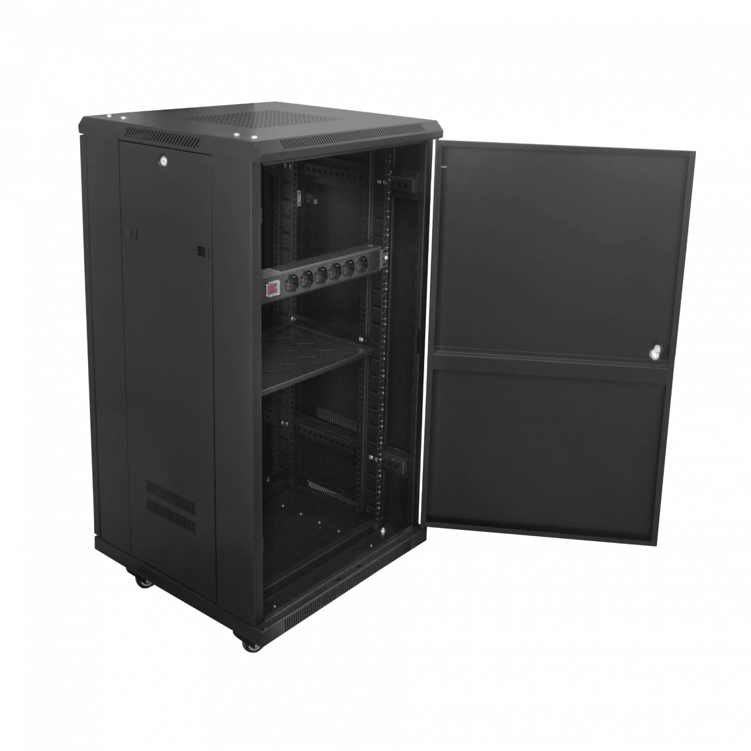 Gabinete LINKMADE RK22-6L - Rack 22U, 60cm Fondo, Negro 6