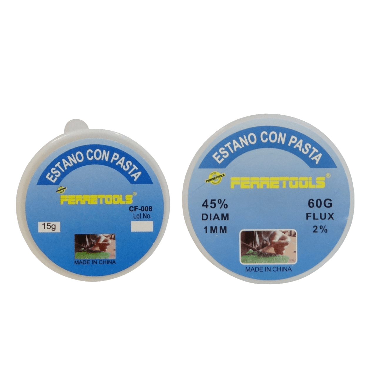 Soldadura 1,0mm 60-gramos y Pasta 15g CF-008 Solder Wire and Flux 1