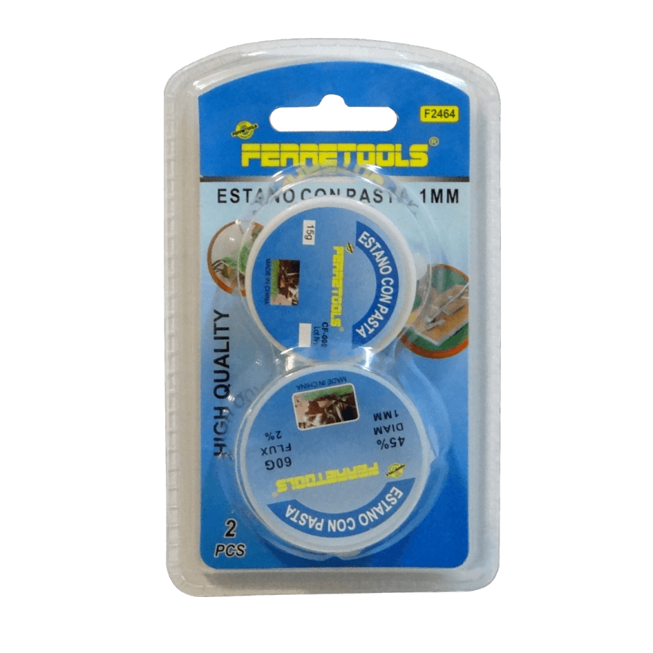 Soldadura 1,0mm 60-gramos y Pasta 15g CF-008 Solder Wire and Flux 3
