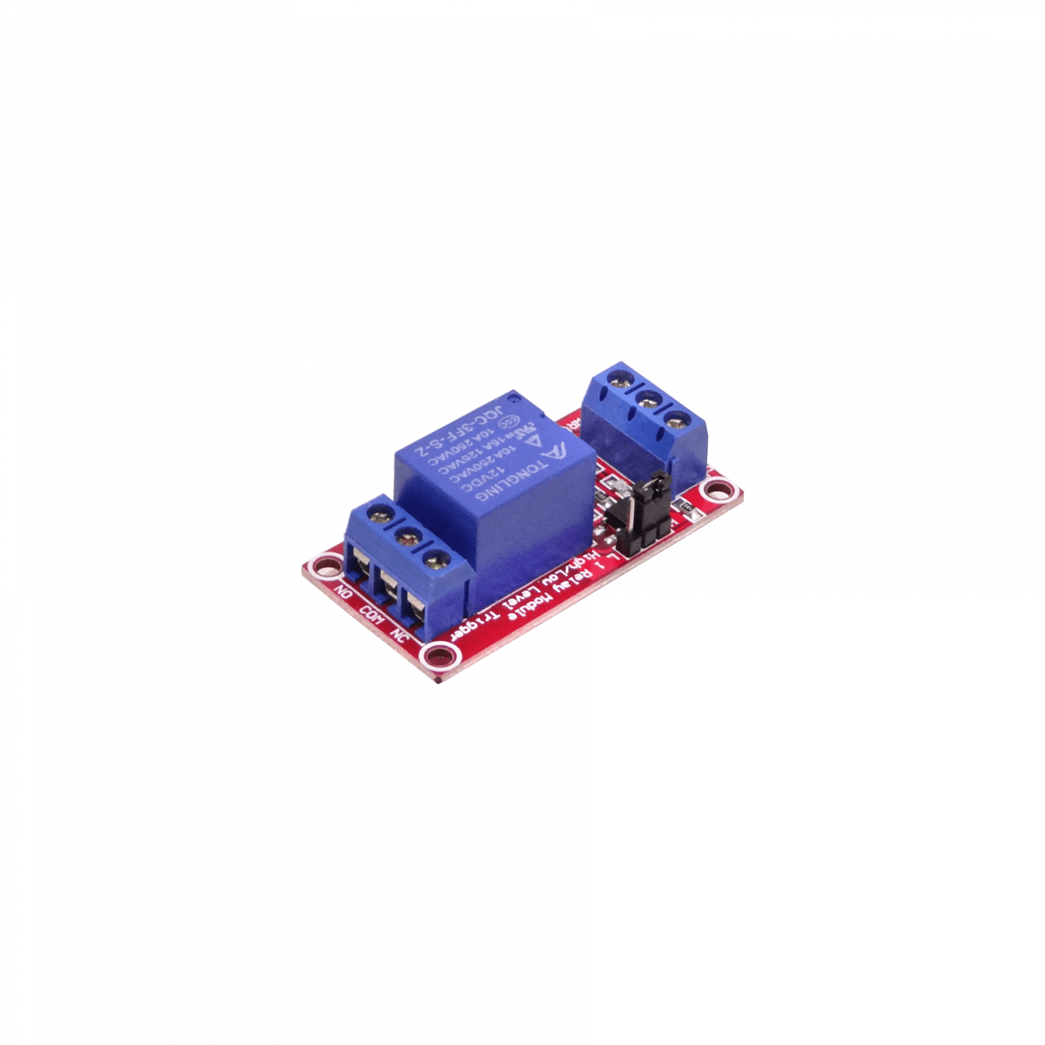 Módulo Relé 12V 6-Pin NC/NA Optoaislado 26x51mm JQC-3FF-S-Z 1