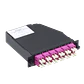 Cassette de Fibra Óptica Pre-conectorizado OM4 24-LC a 2-MPO/M para Panel 1U - CALCOM4 - Miniatura 1