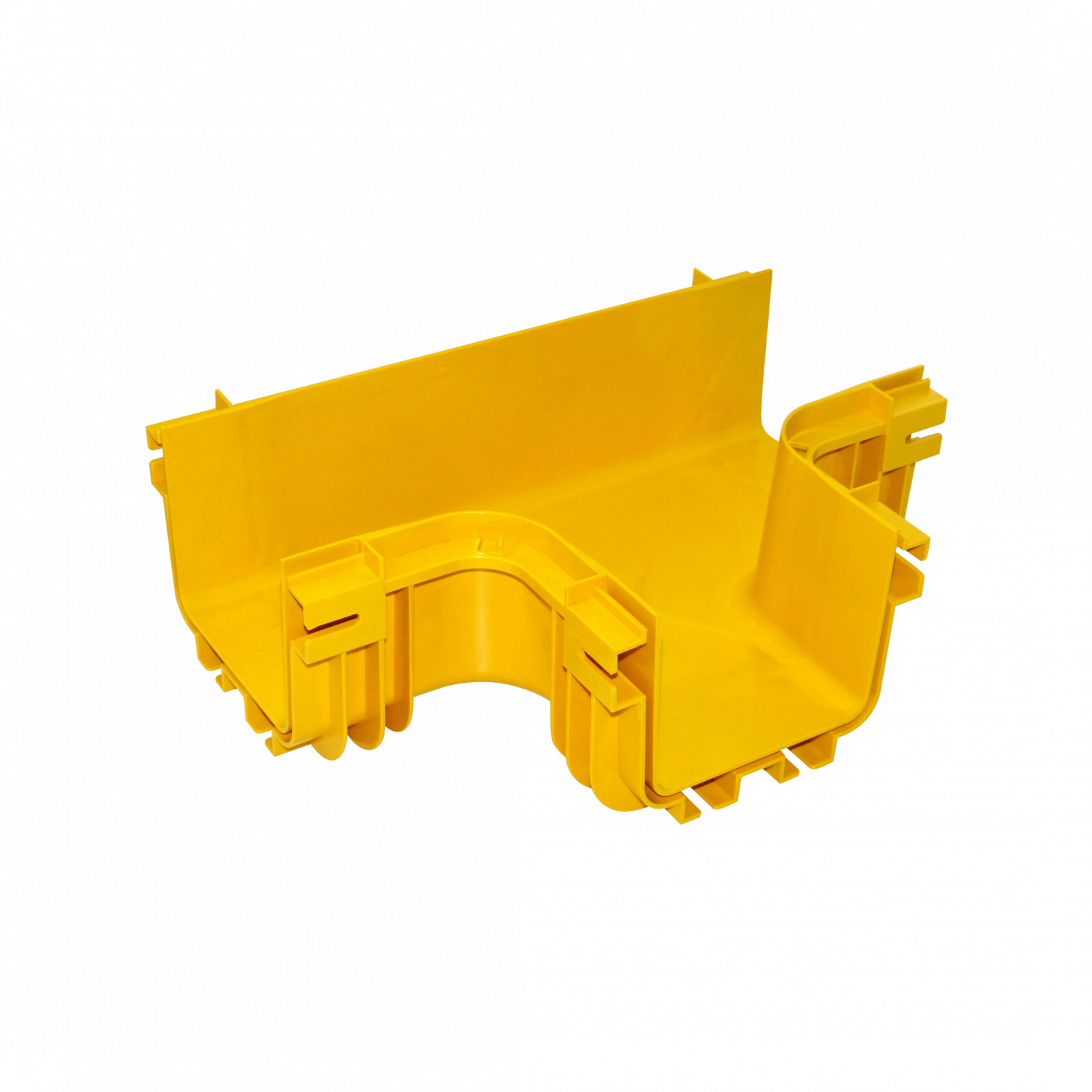 120x100mm Derivacion Horizontal Tee Amarilla PC+ABS LSZH Hembra 2