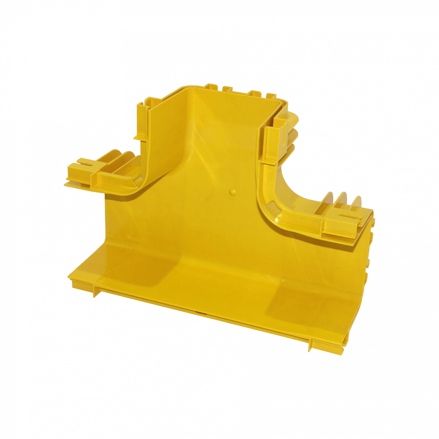 120x100mm Derivacion Horizontal Tee Amarilla PC+ABS LSZH Hembra 4