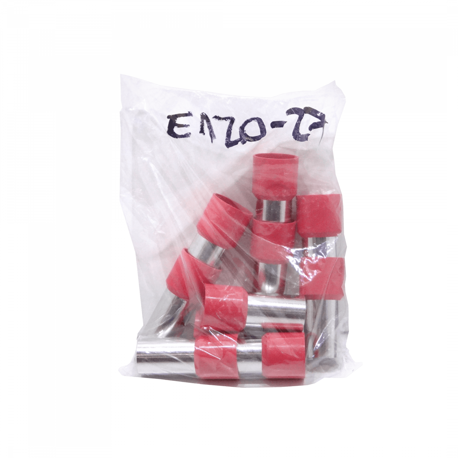 Rojo 120,0mm2 27/47,6mm 10-unid AWG411 Ferrules Terminal Aislado Crimp 3