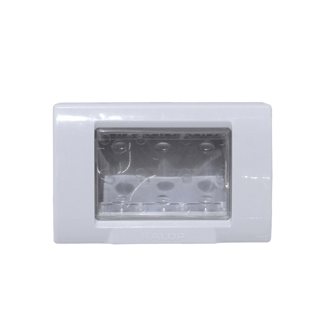KALOP c/Tapa 3-Modulos Caja Gris IP55 3-Puestos Sigma KL42413 1