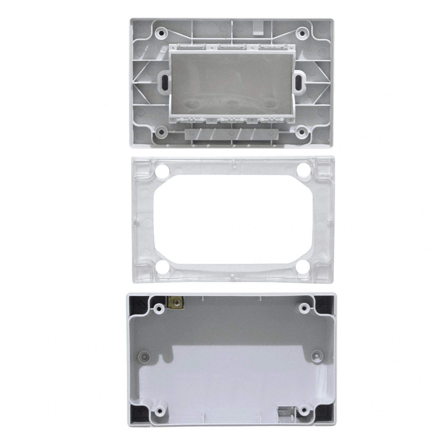 KALOP c/Tapa 3-Modulos Caja Gris IP55 3-Puestos Sigma KL42413 5