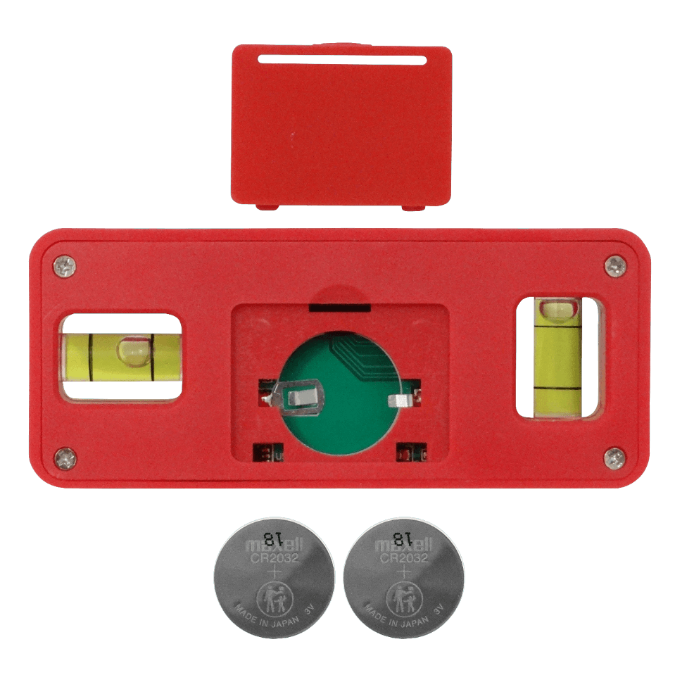 Inclinometro Digital 2-Burbujas 4x90 grados Base Magnetica 2xCR2032 2