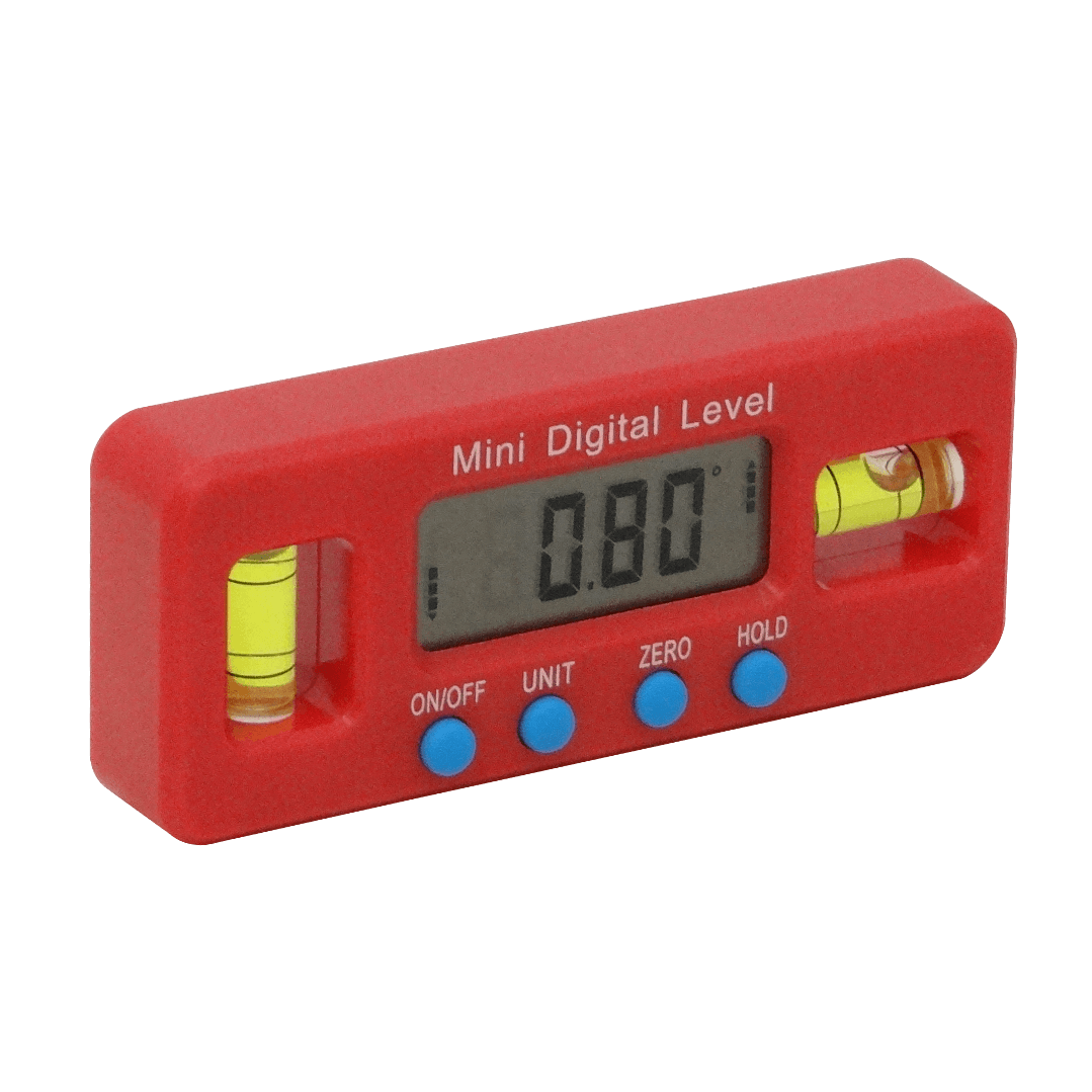 Inclinometro Digital 2-Burbujas 4x90 grados Base Magnetica 2xCR2032 3