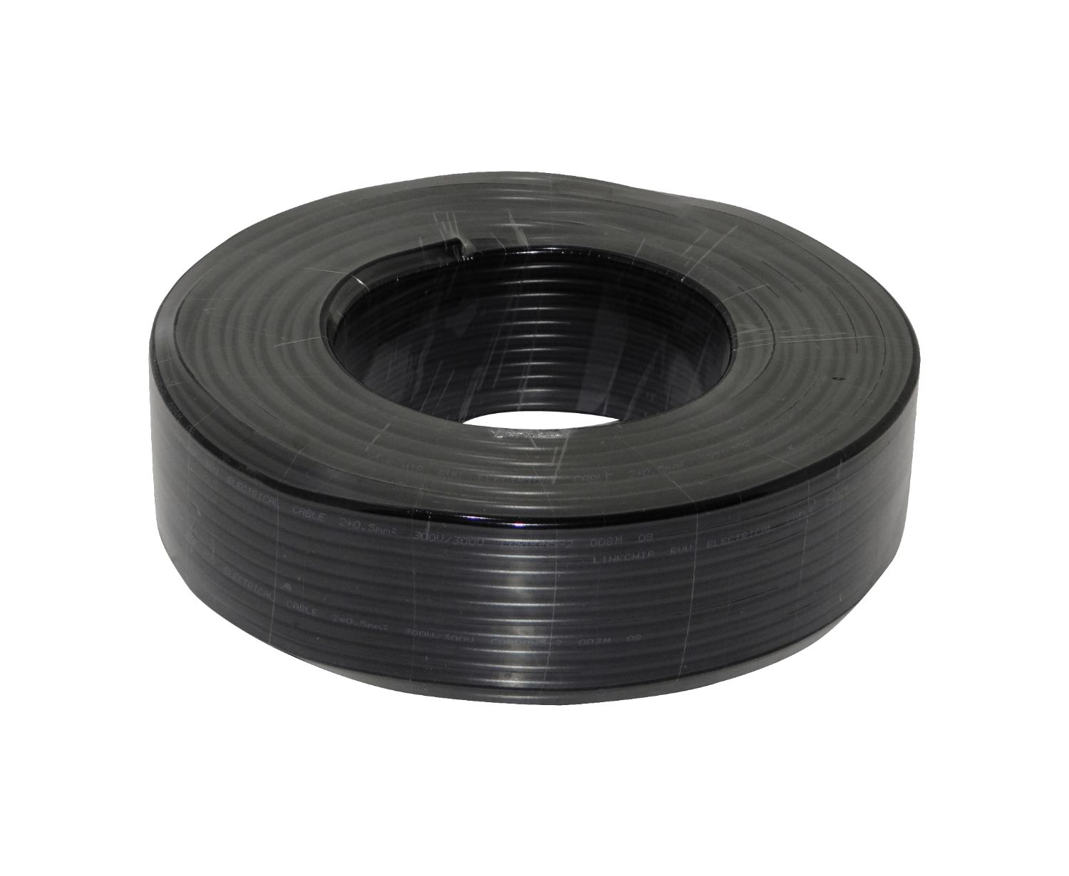 Cable Eléctrico Negro RVV 2x0,50mm² 2-3A 300V AWG20 100m 2