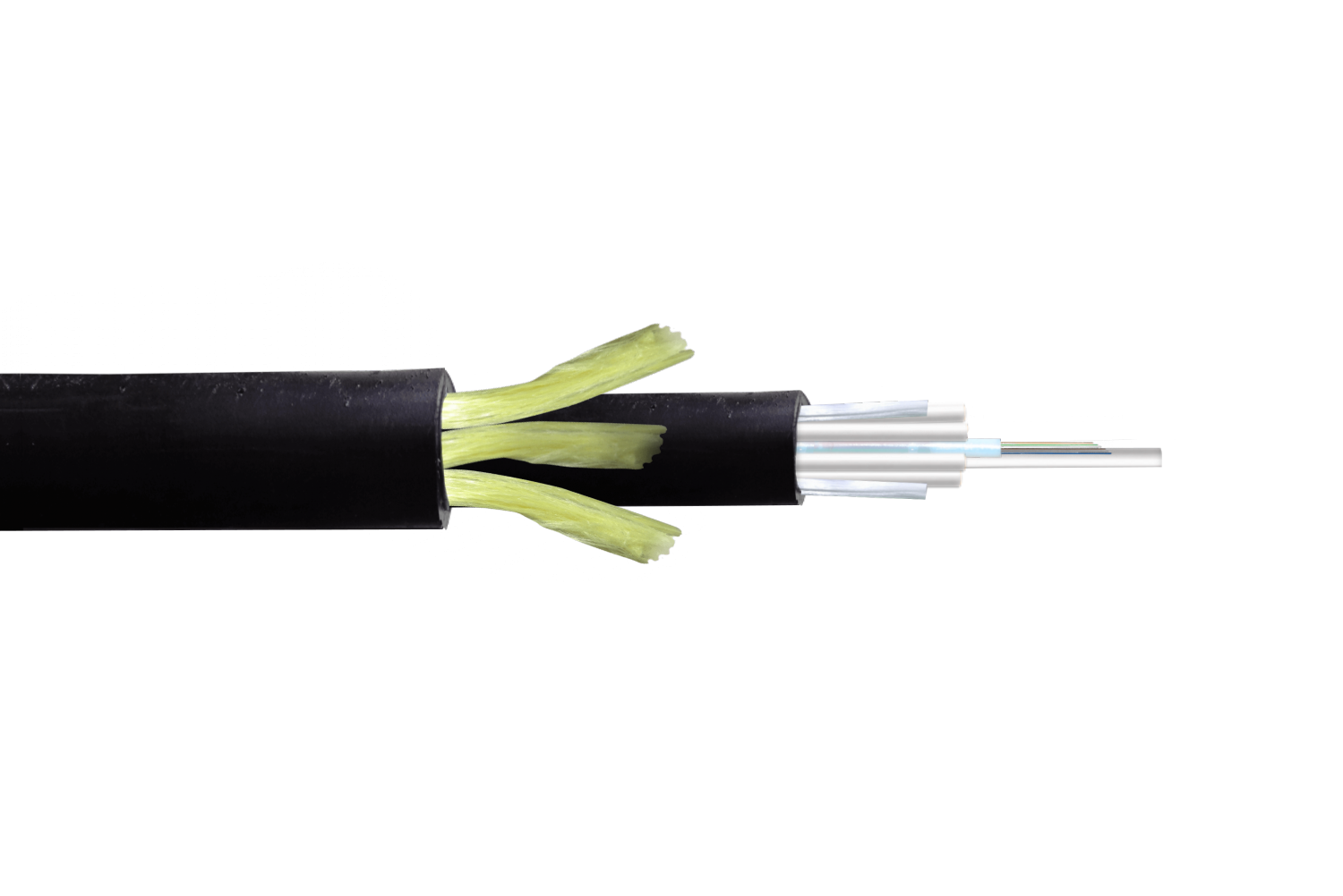 Cable de Fibra Óptica Monomodo 12 Fibras G652D ADSS 13mm Exterior PE - CFSS12 1