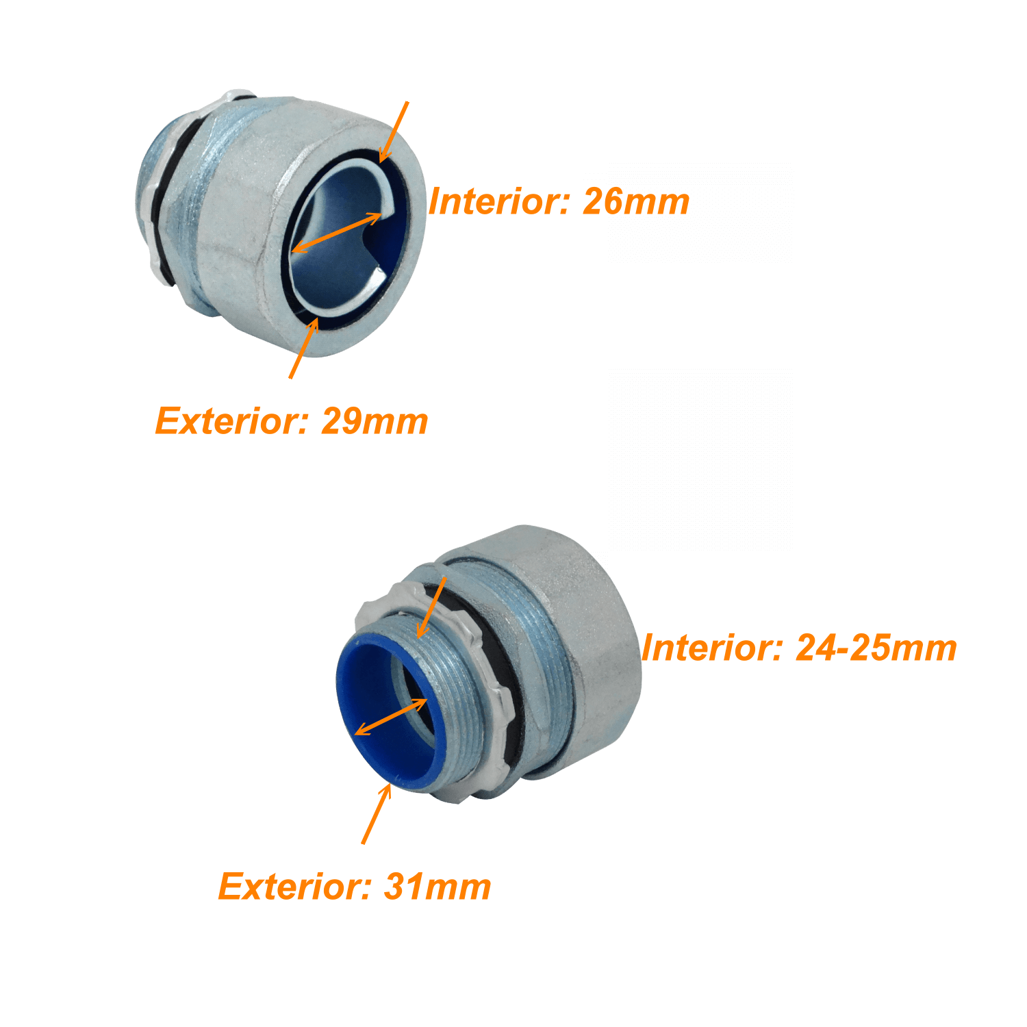 Metalico 32mm Prensa Estopa para Flexible Aislacion IP65 3