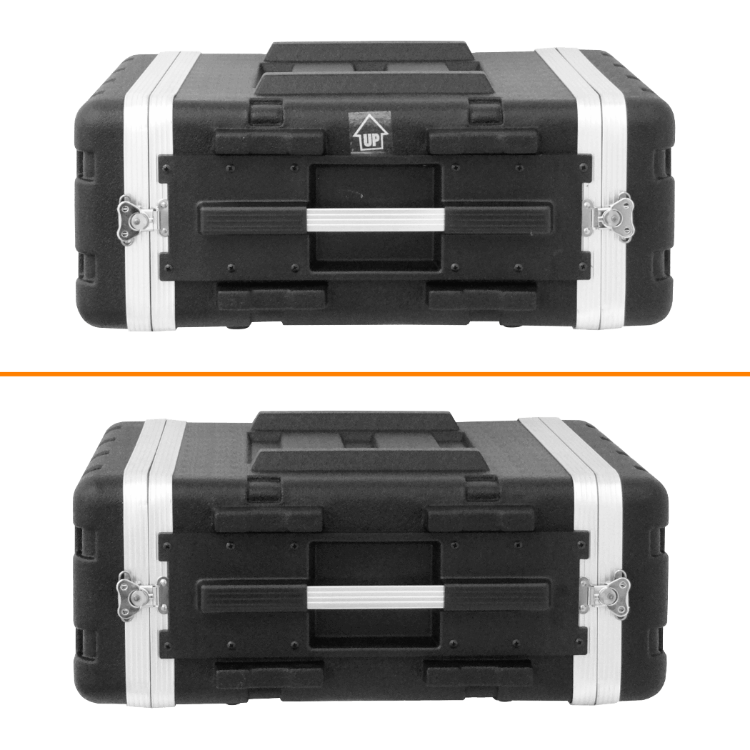 4U/25cm Fondo-42cm Rack Portatil Plastico 2-tapas para Exterior Negro 3