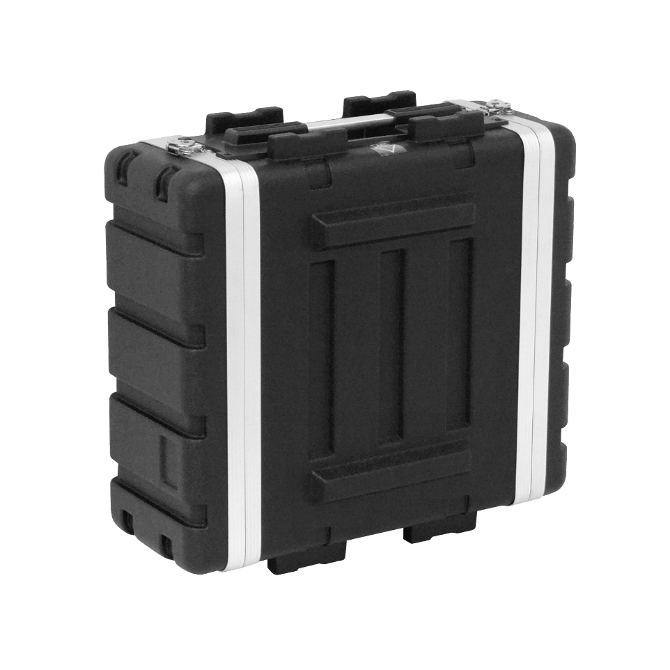 4U/25cm Fondo-42cm Rack Portatil Plastico 2-tapas para Exterior Negro 6